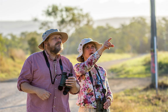 Glenn and Michele birdspotting
